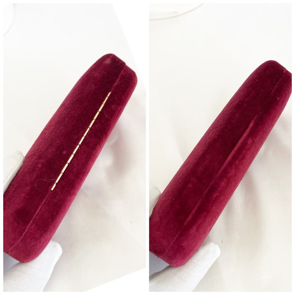 GUCCI Burgundy Red Gucci Case Hard Shell Sunglasses & Eyeglasses Velvet Case - Picture 9 of 10